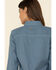 Image #4 - Carhartt Women's FR Force Lightweight Button Front Long Sleeve Shirt, Steel Blue, hi-res