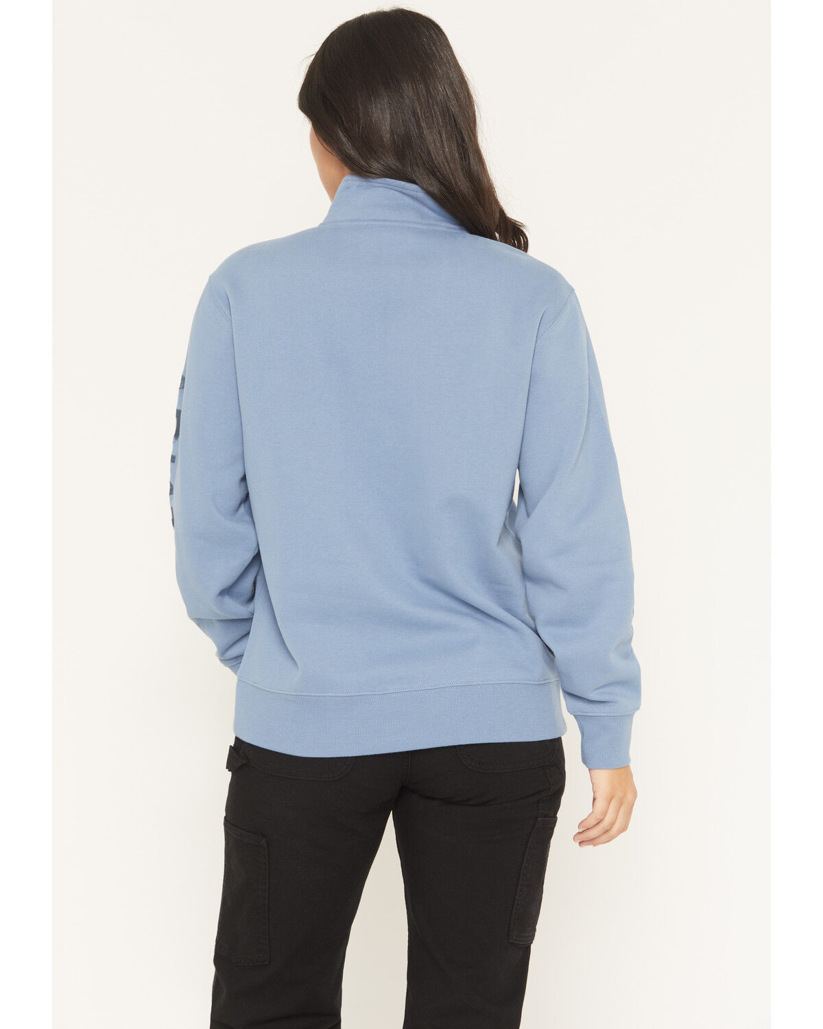 Image #4 - Ariat Women's Boot Barn Exclusive Coronet Half Zip Pullover, Blue, hi-res