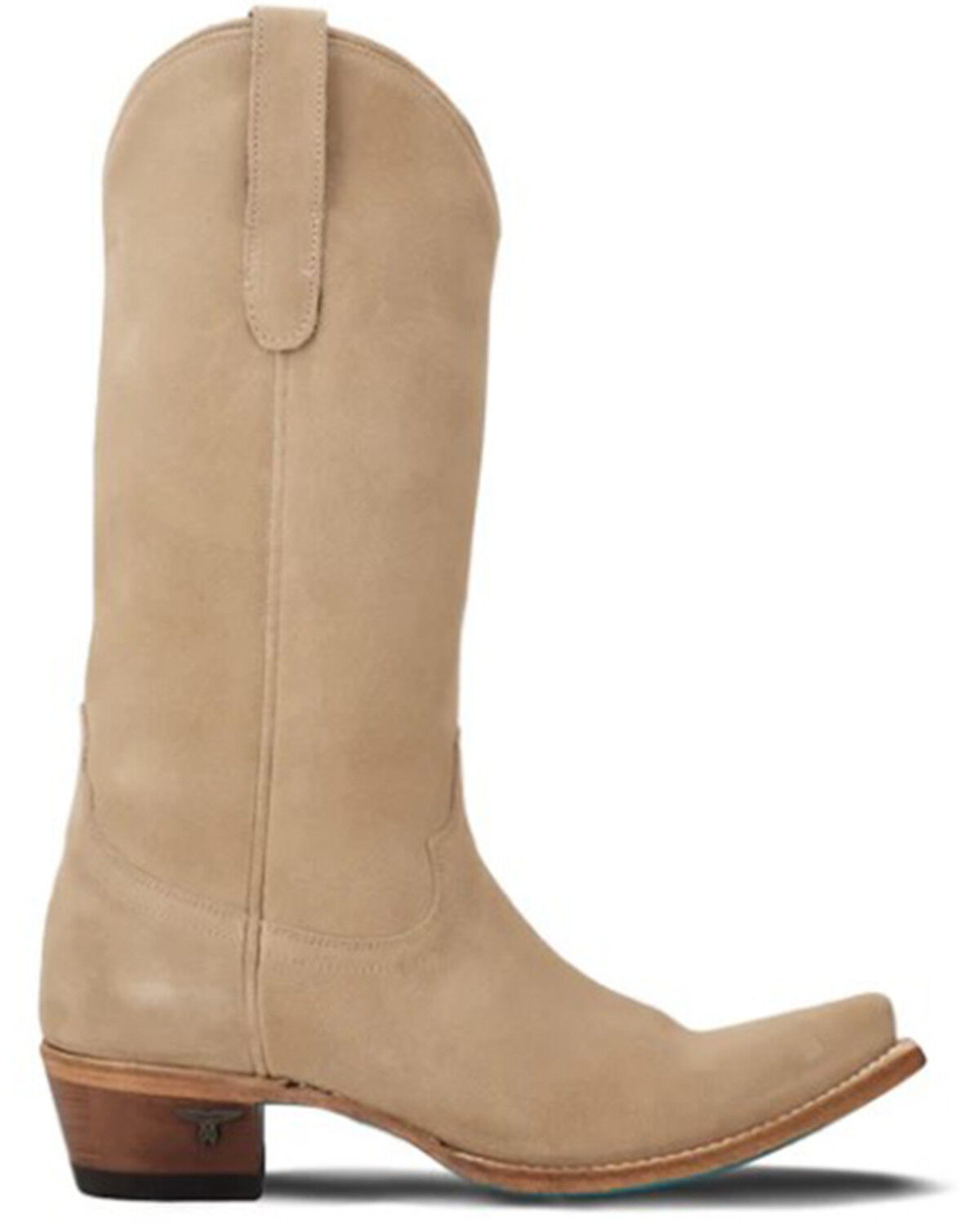 Image #2 - Lane Women's Emma Jane Suede Tall Western Boots - Snip Toe, Brown, hi-res