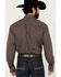 Image #4 - Wrangler Men's Classics Geo Print Long Sleeve Button-Down Western Shirt, Burgundy, hi-res