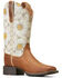 Image #1 - Ariat Women's Round Up Western Round Up Boots - Broad Square Toe , Brown, hi-res