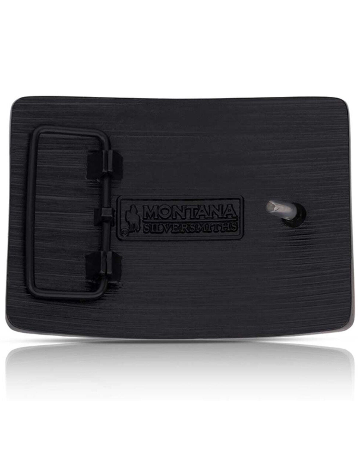 Image #2 - Montana Silversmiths Men's 1906 Cattleman Whiskey Ranch Belt Buckle, Black, hi-res