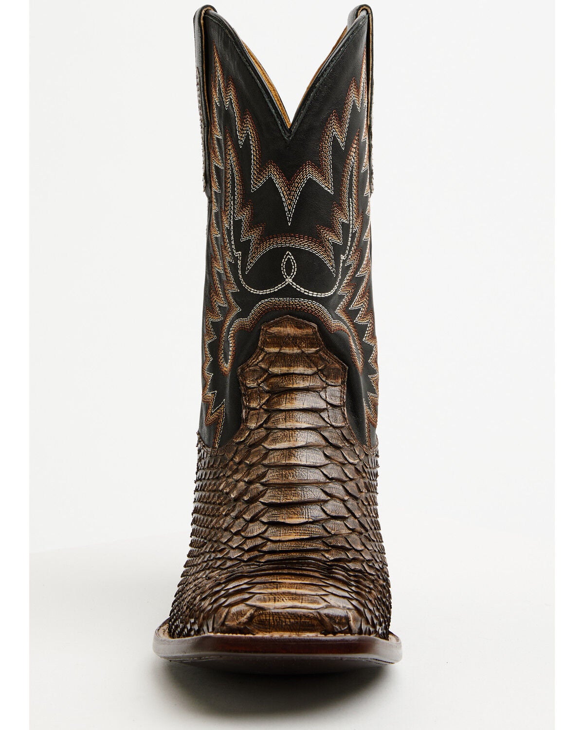 Image #4 - Cody James Men's Slyde Exotic Python Western Boots - Broad Square Toe, Brown, hi-res