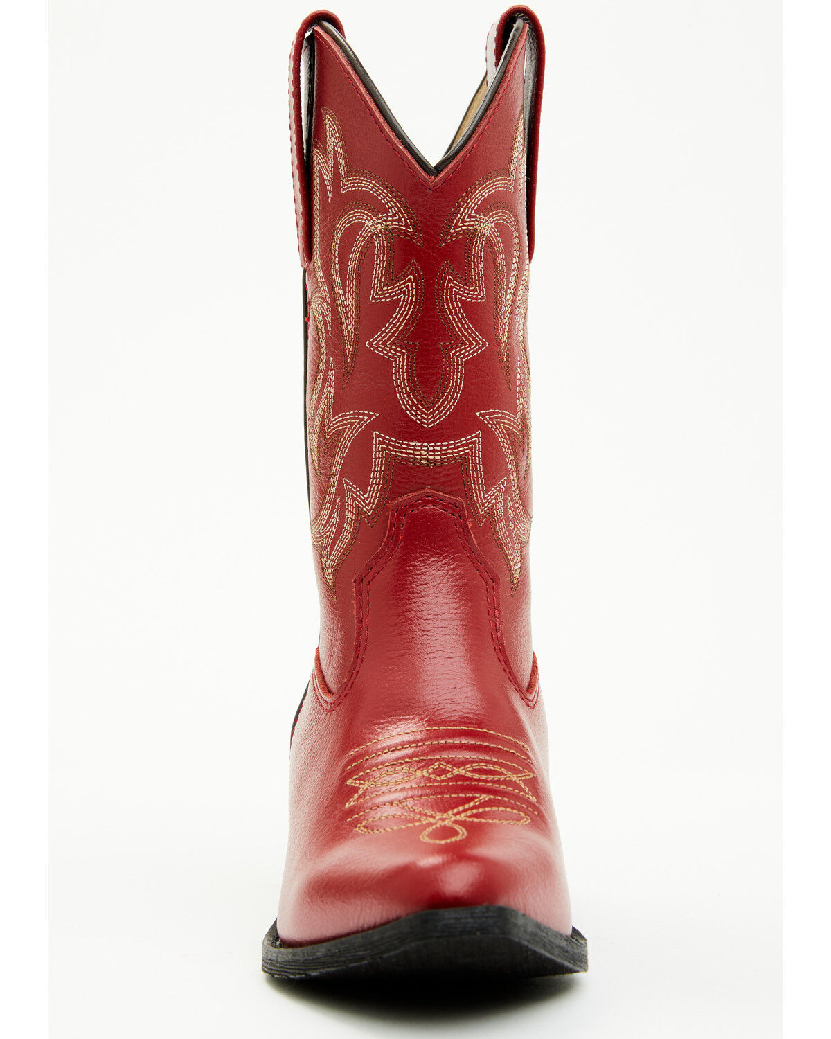 Image #4 - Shyanne Girls' Little Lucille Western Boots - Snip Toe, Red, hi-res