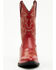 Image #4 - Shyanne Girls' Little Lucille Western Boots - Snip Toe, Red, hi-res