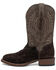 Image #3 - El Dorado Men's Hippo Chocolate Exotic Western Boot - Broad Square Toe, Chocolate, hi-res