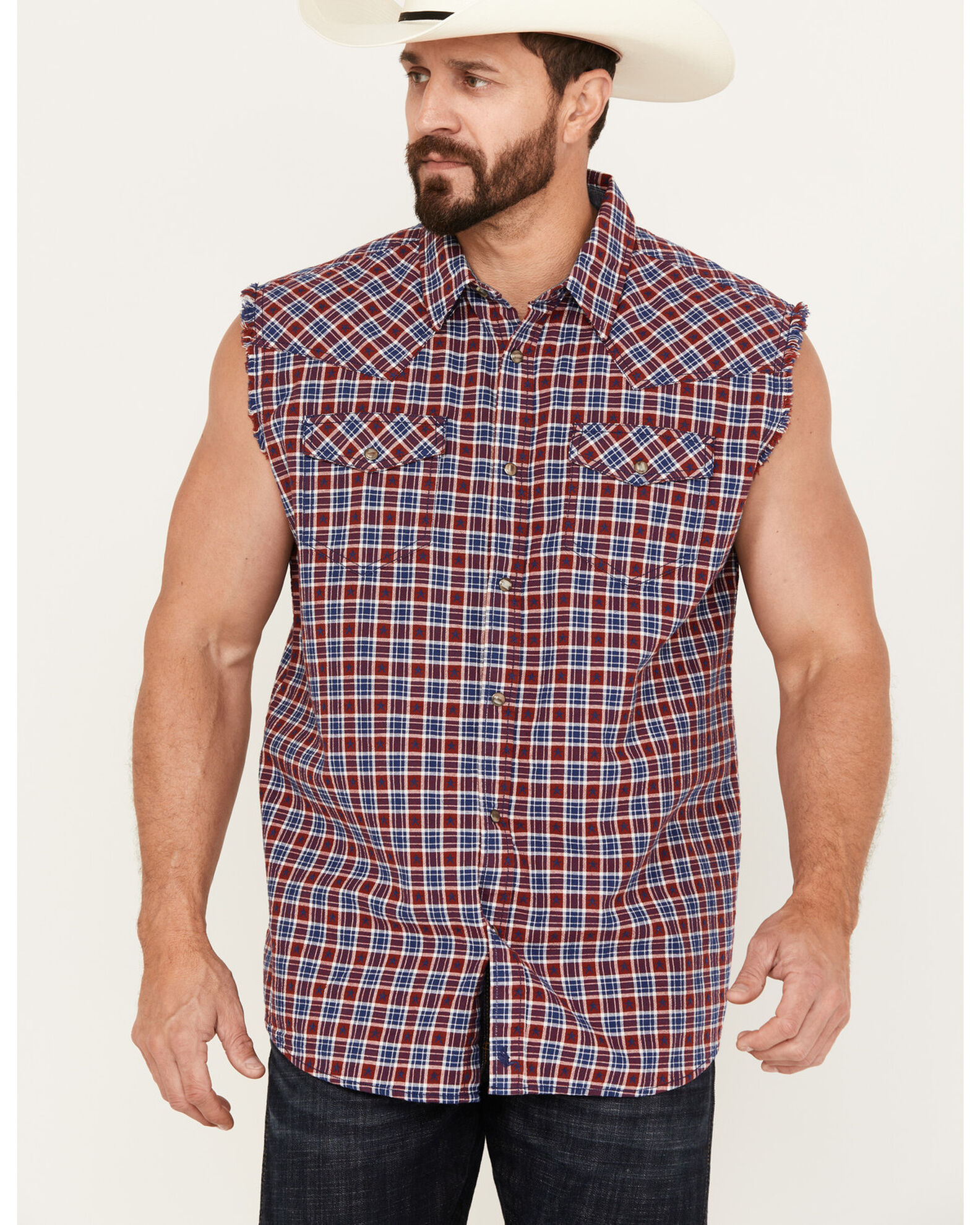 Sleeveless western tops new arrivals
