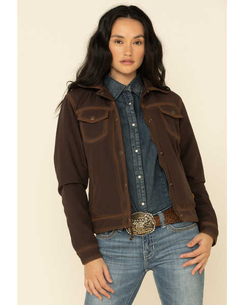 Image #1 - STS Ranchwear Women's Brown Brumby Softshell Jacket , Brown, hi-res