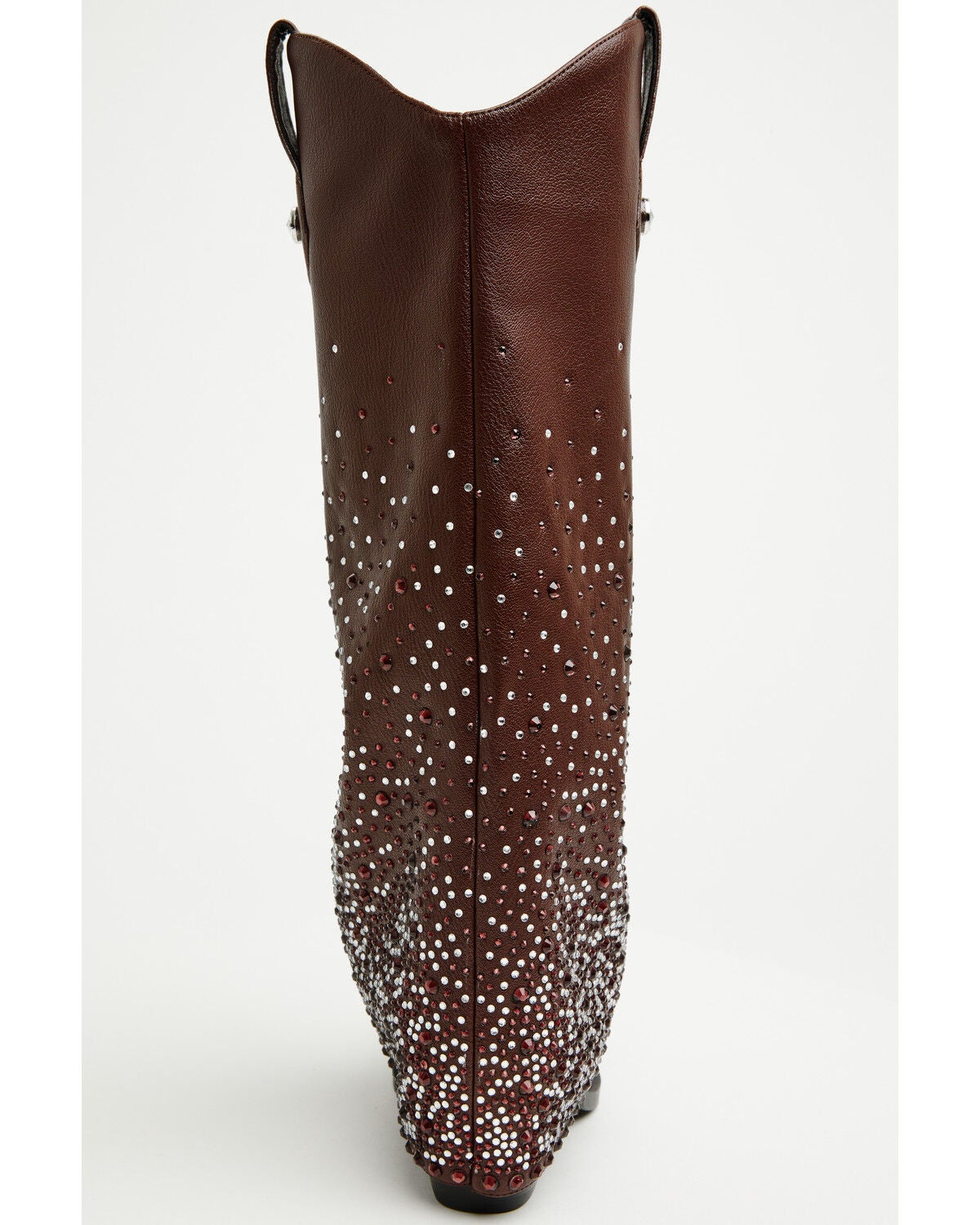Image #5 - Azalea Wang Women's Beth Rhinestone Tall Fashion Boots - Snip Toe, Brown, hi-res