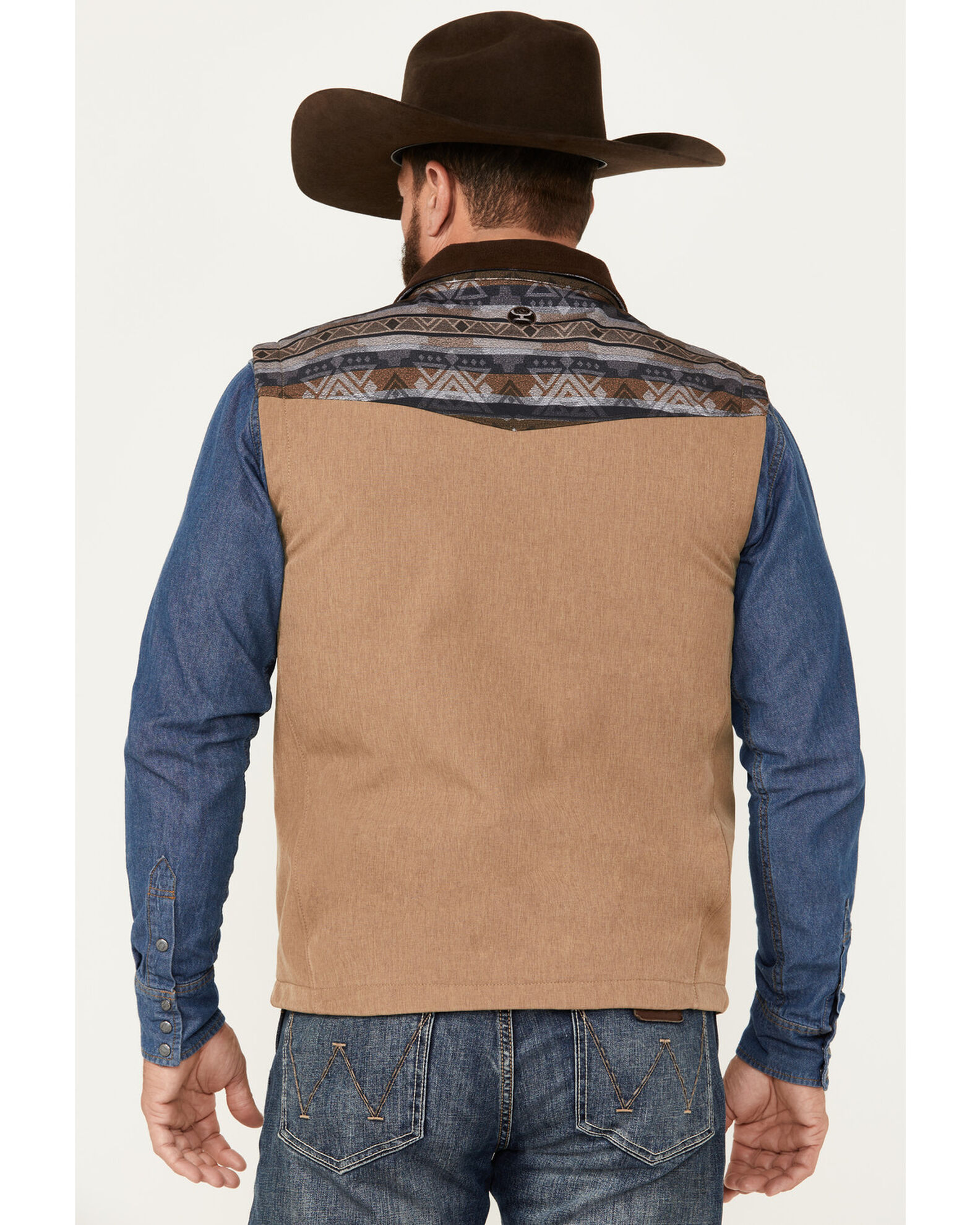 Hooey Men s Southwestern Print Softshell Vest Sheplers