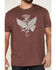 Moonshine Spirit Men's Get High Eagle Graphic T-Shirt , Burgundy, hi-res