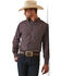Image #1 - Ariat Men's Pro Series Immanuel Plaid Print Fitted Long Sleeve Button-Down Western Shirt , Black, hi-res