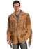 Image #2 - Scully Men's Fringed Suede Leather Coat - Tall, Buck Tan, hi-res