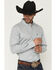 Image #2 - Cody James Men's Day Job Geo Print Long Sleeve Button-Down Stretch Western Shirt, Blue, hi-res