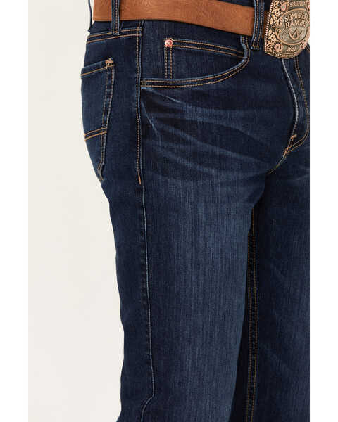 Image #2 - Justin Men's 1879 Medium Wash Slim Stretch Denim Jeans, Medium Wash, hi-res