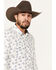 Image #2 - Cody James Men's Axle Floral Print Long Sleeve Snap Western Shirt, Sand, hi-res