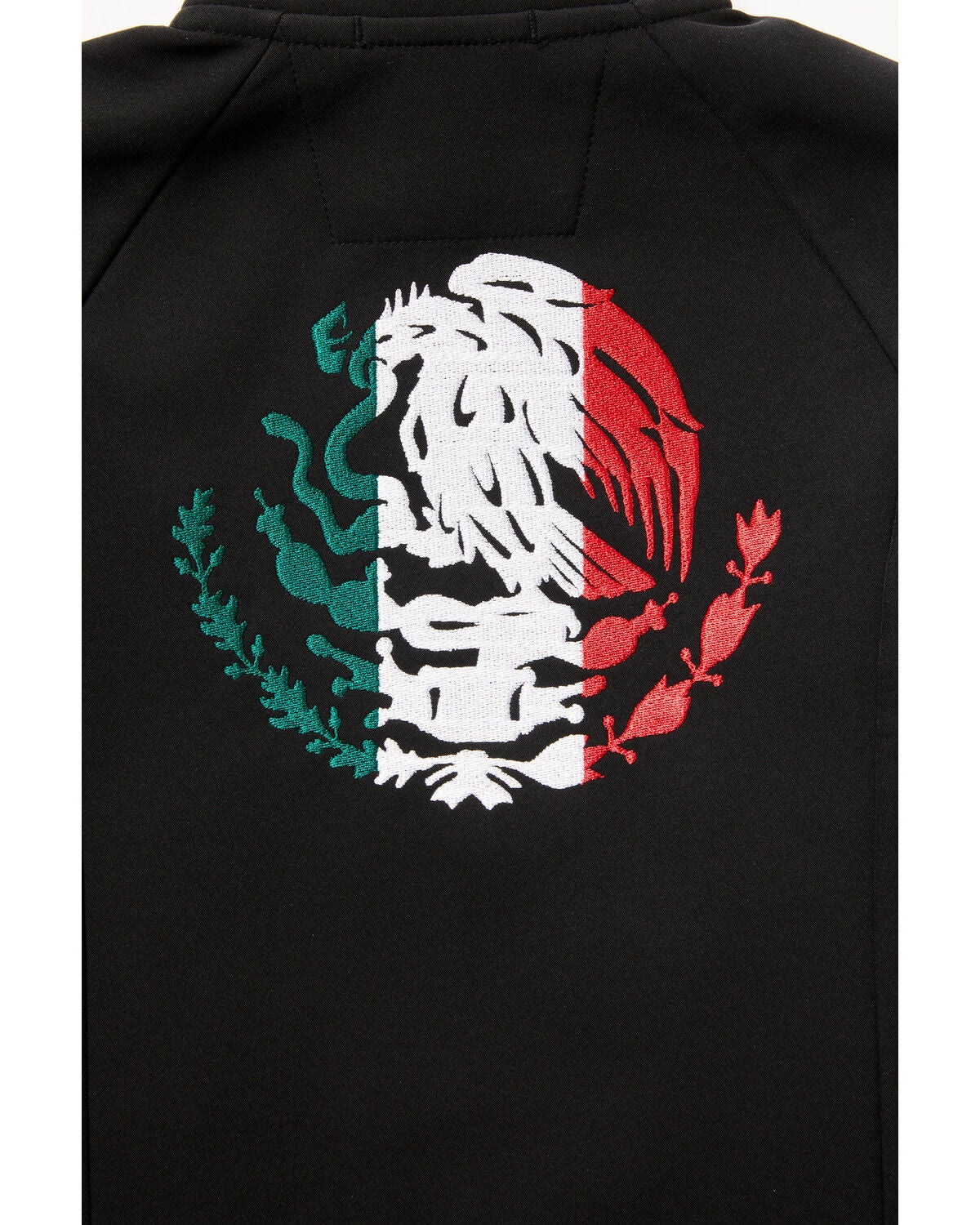 Image #3 - RANK 45&reg; Toddler Boys' Mexico Flag Seal Softshell Jacket, Black, hi-res