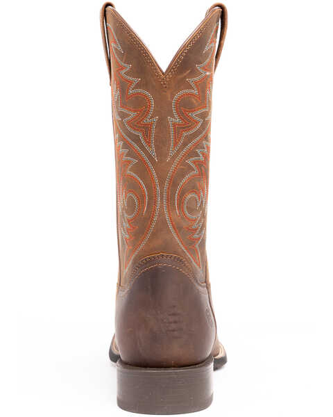Ariat Powder Brown Sport Herdsman Cowboy Boots - Square Toe, Brown, hi-res