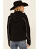 Image #4 - Shyanne Women's Black Piped Sleeve Logo Zip-Front Hooded Softshell Jacket , , hi-res