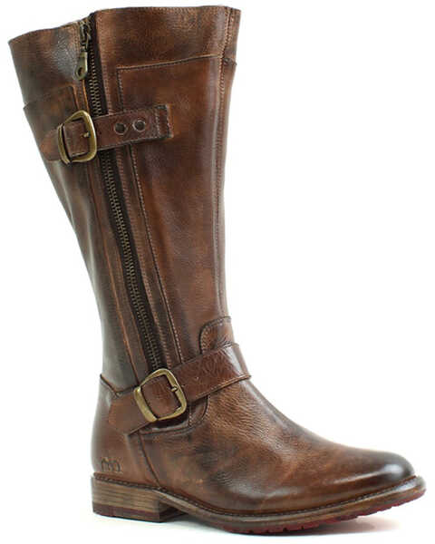 Image #1 - Bed Stu Women's Rustic Western Boots - Round Toe, Mahogany, hi-res