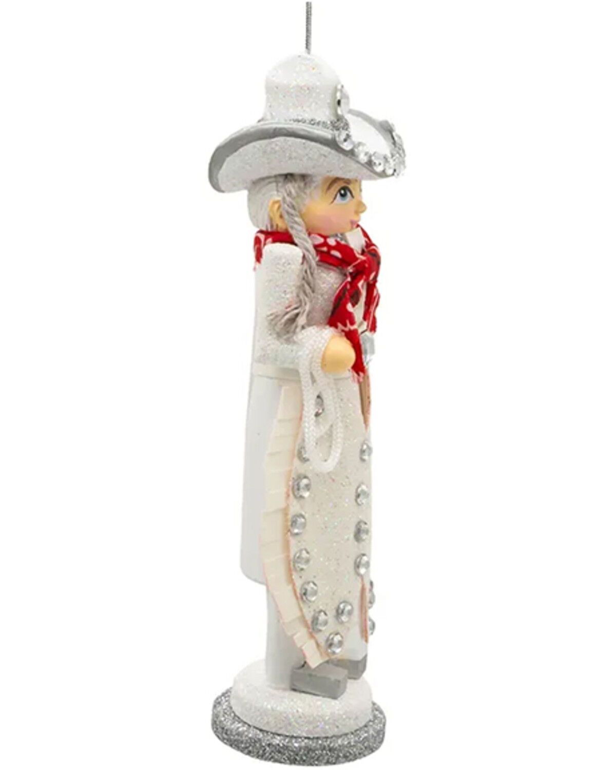 Image #2 - Kurt Adler Hollywood Rhinestone Cowgirl Nutcracker Ornament, Multi, hi-res