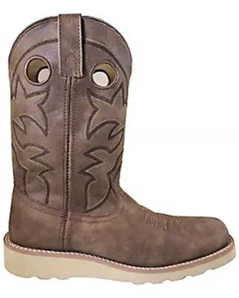 Image #1 - Smoky Mountain Boys' Branson Western Boots - Broad Square Toe, Brown, hi-res