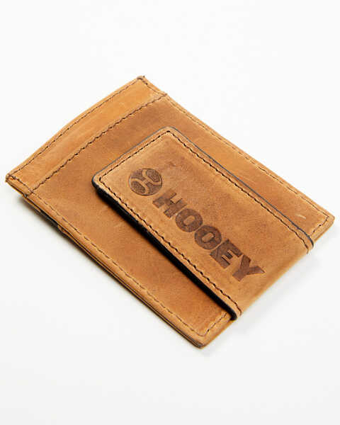 Image #1 - Hooey Men's Tan Logo Embossed Money Clip , Brown, hi-res
