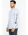 Image #2 - Carhartt Men's Loose Fit Heavyweight Long Sleeve Logo Graphic Work T-Shirt - Big & Tall, Hthr Grey, hi-res