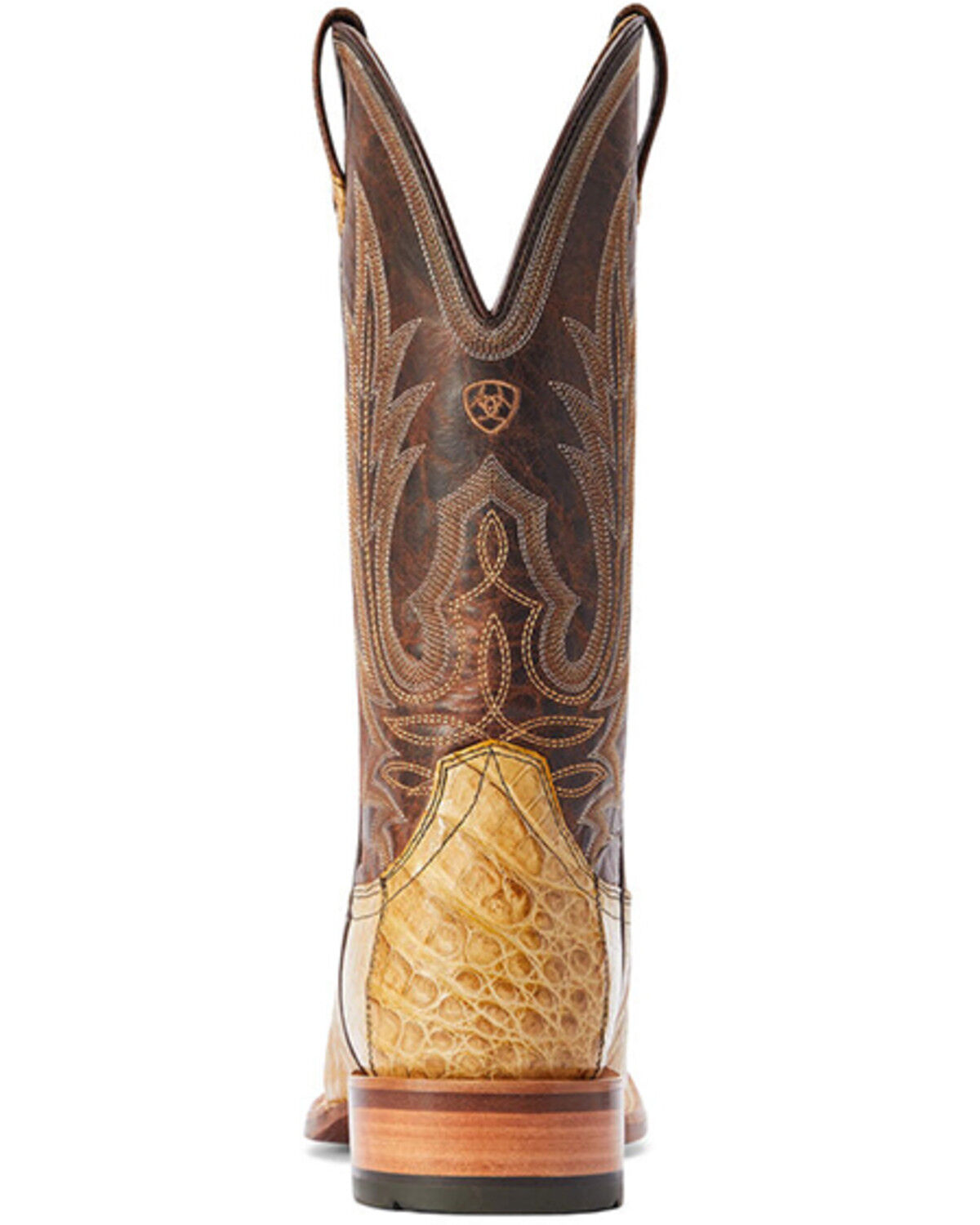 Image #3 - Ariat Men's Gunslinger Caiman Belly Exotic Western Boots - Broad Square Toe, Beige/khaki, hi-res