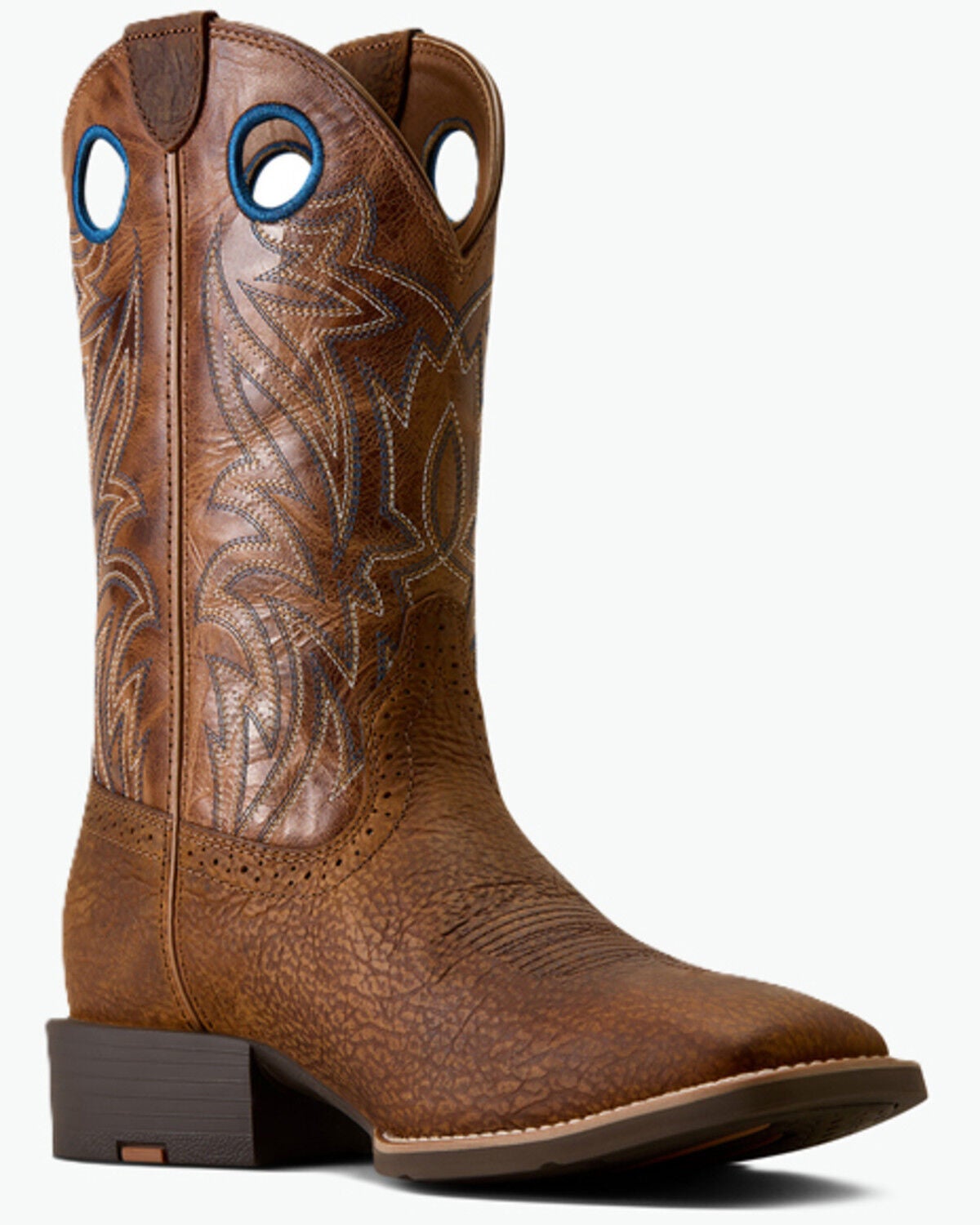 Image #1 - Ariat Men's Sport Sidebet Performance Western Boots - Broad Square Toe, Brown, hi-res