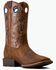 Image #1 - Ariat Men's Sport Sidebet Performance Western Boots - Broad Square Toe, Brown, hi-res