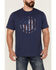 Image #3 - Brothers and Sons Men's Badge Slub Graphic Short Sleeve T-Shirt, Navy, hi-res