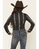 Image #4 - Cruel Girl Girls' Floral Wallpaper Print Long Sleeve Snap Western Shirt, Black, hi-res
