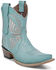 Image #1 - Circle G Women's Butterfly Western Booties - Snip Toe, Mint, hi-res