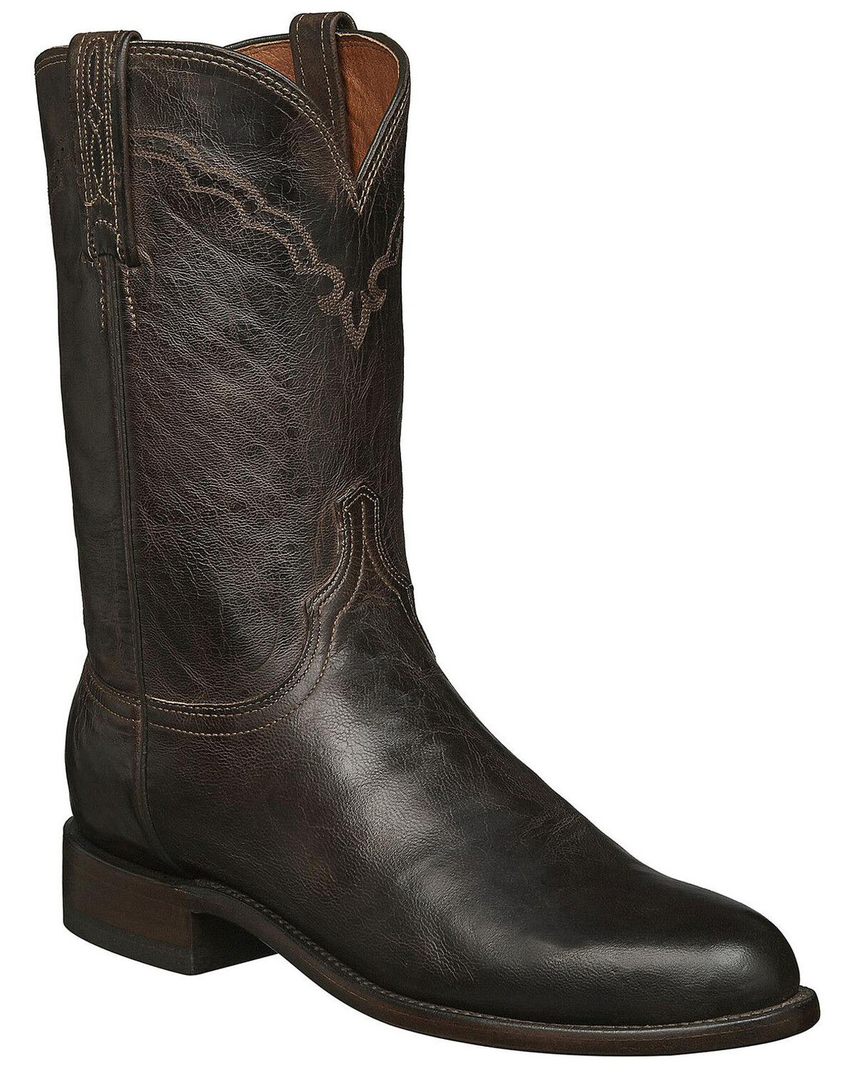 lucchese chocolate madras goat