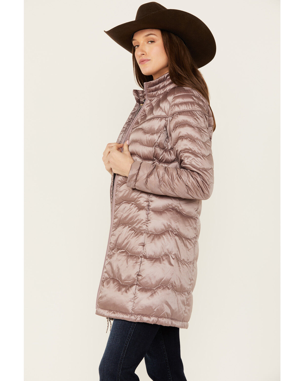 Image #2 - Ariat Women's Ideal Down Parka Coat, Brown, hi-res