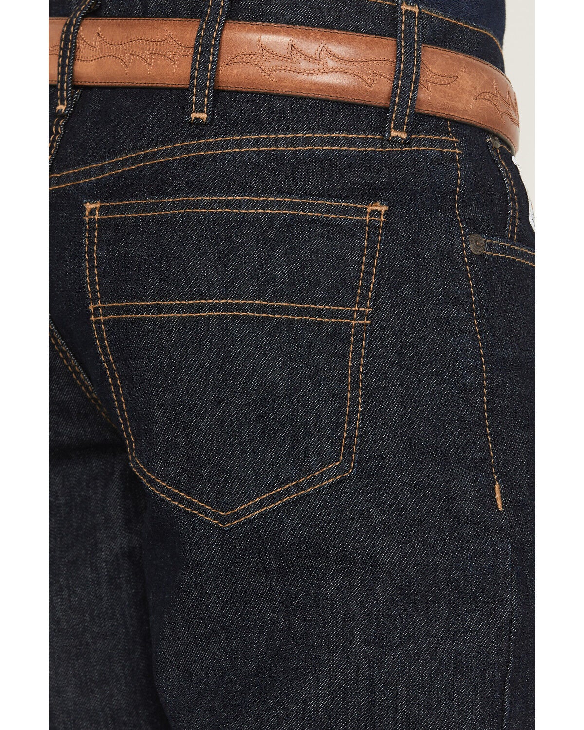 Image #4 - Cinch Men's White Label Dark Wash Relaxed Straight Rigid Denim Jeans, Indigo, hi-res