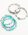 Image #1 - Shyanne Women's Ridge Canyon Turquoise Concho Bracelet Set - 5 Piece, Silver, hi-res