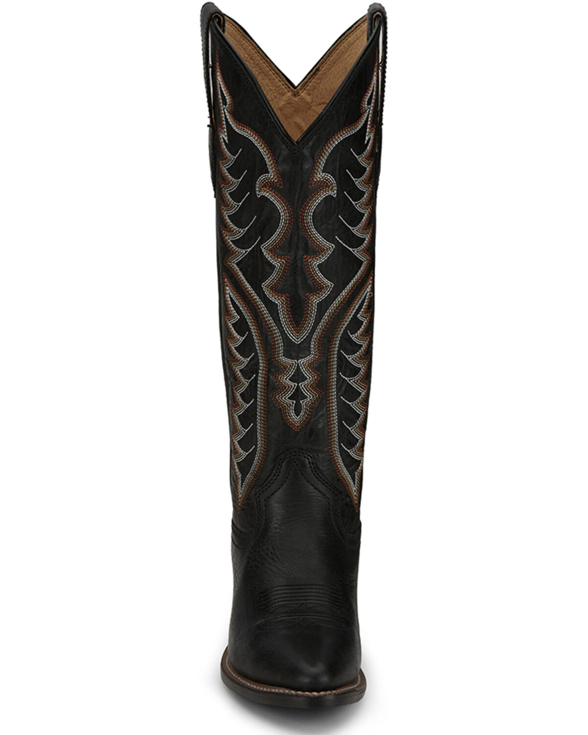 Image #4 - Justin Women's Evelyn Tall Western Boots - Snip Toe, Black, hi-res