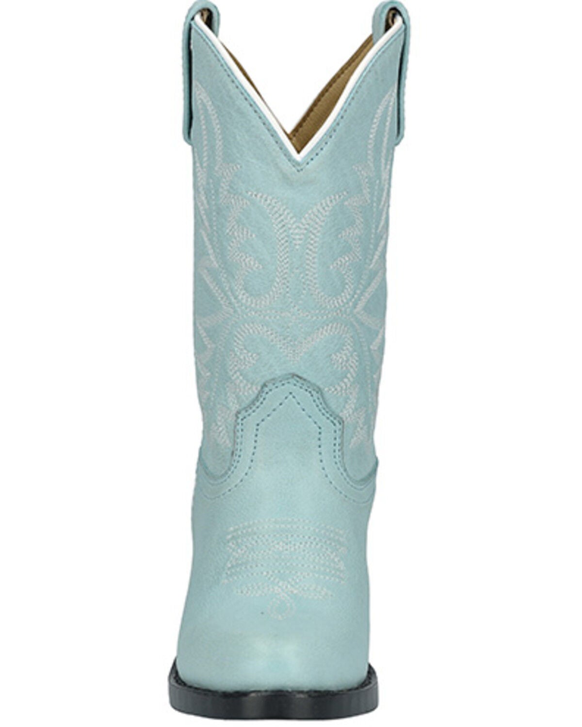 Image #4 - Smoky Mountain Little Girls' Denver Western Boots - Round Toe, Light Blue, hi-res