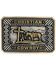 Image #1 - Montana Silversmiths Men's Beaming Christian Cowboy Attitude Buckle, Silver, hi-res