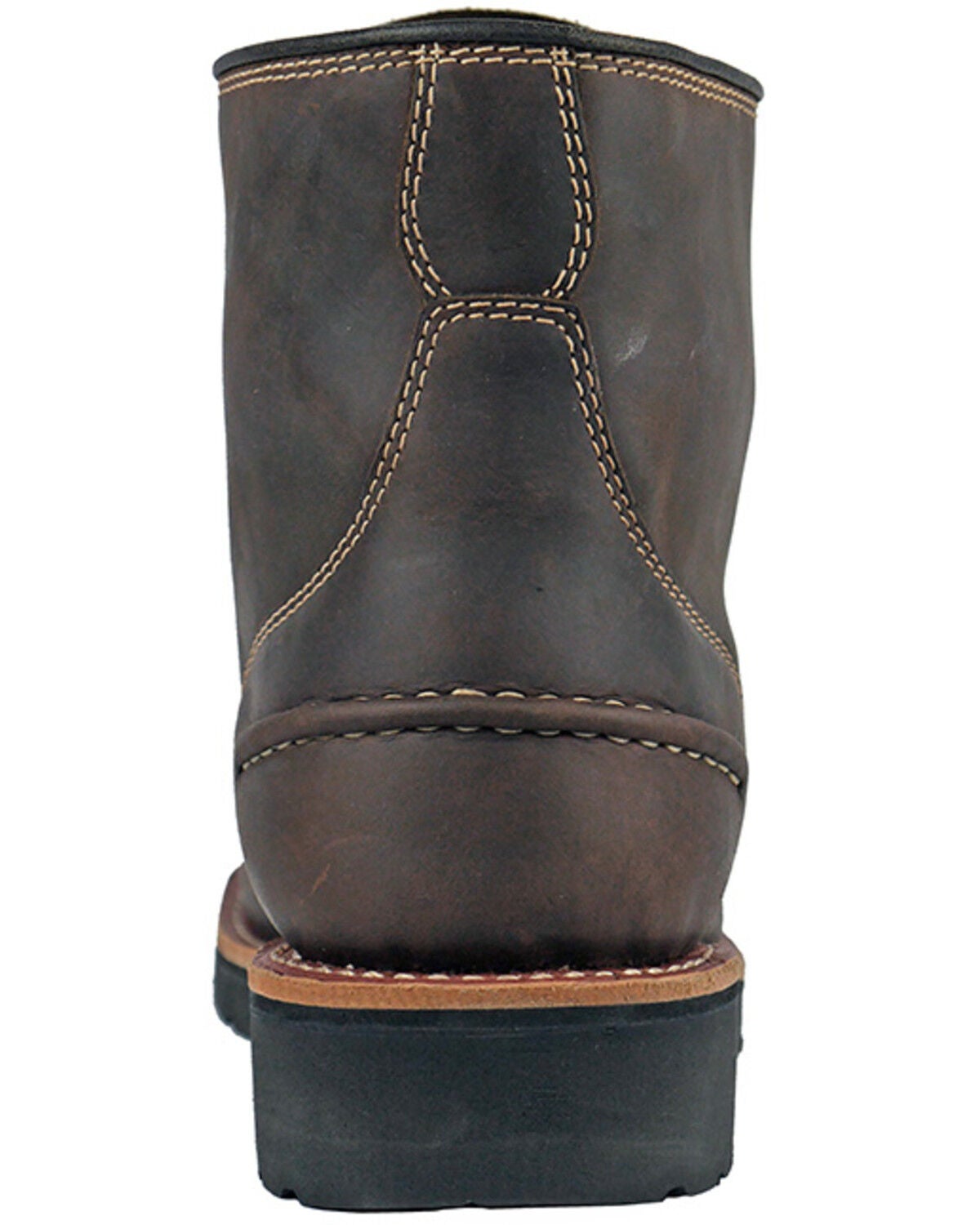 Image #5 - Hoss Men's DieHard Moc Waterproof Work Boots - Composite Toe, Dark Brown, hi-res