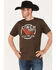 Image #1 - Cinch Men's Lead This Life Logo Graphic T-Shirt, Brown, hi-res