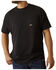 Image #2 - Ariat Men's Rebar Cotton Strong Work Hog Short Sleeve Work Shirt, Black, hi-res