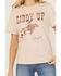 Image #3 - Idyllwind Women's Giddy Up Short Sleeve Graphic Tee, Pink, hi-res