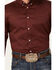 Cody James Men's Basic Twill Long Sleeve Button-Down Performance Western Shirt - Tall, Wine, hi-res
