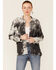 Revel Women's Tie-Dye Rock & Roll Snap-Front Shacket   , Black, hi-res