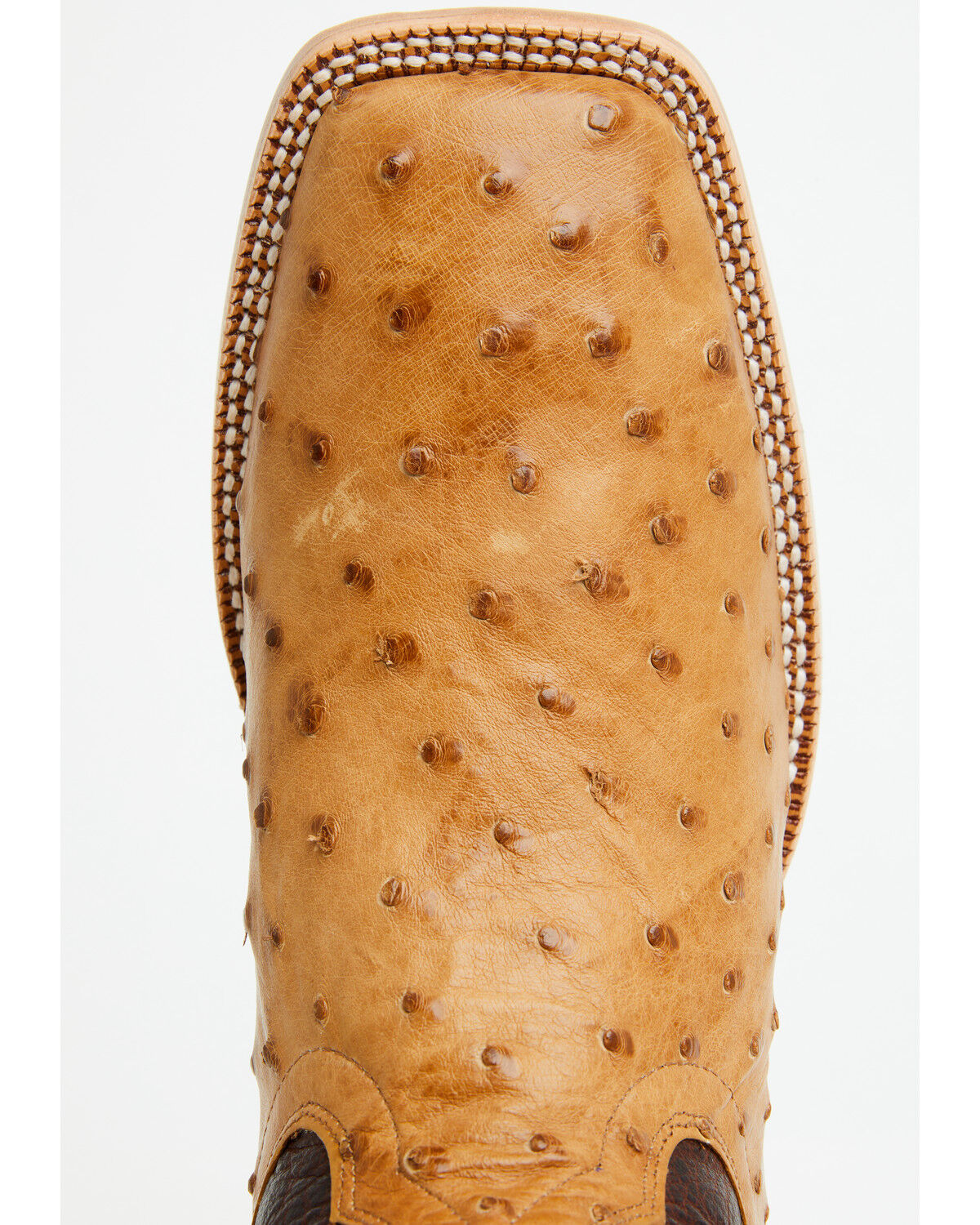 Image #6 - Ariat Men's Classic Cash Exotic Ostrich Western Boots - Broad Square Toe, Tan, hi-res