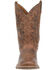 Image #4 - Laredo Men's Rancher Stockman Western Boots - Broad Square Toe, Brown, hi-res