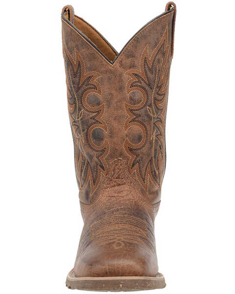 Laredo Men's Rancher Stockman Western Boots - Broad Square Toe, Brown, hi-res